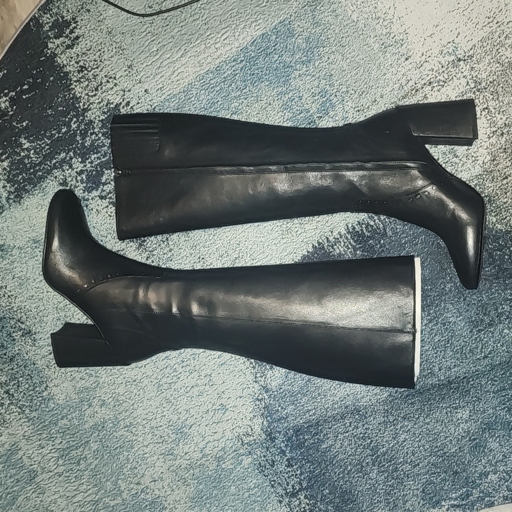 Coach Black Leather Boots - Size 10 / 10B